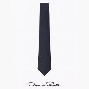 Oscar de la Renta Blue and Red Classic Tie